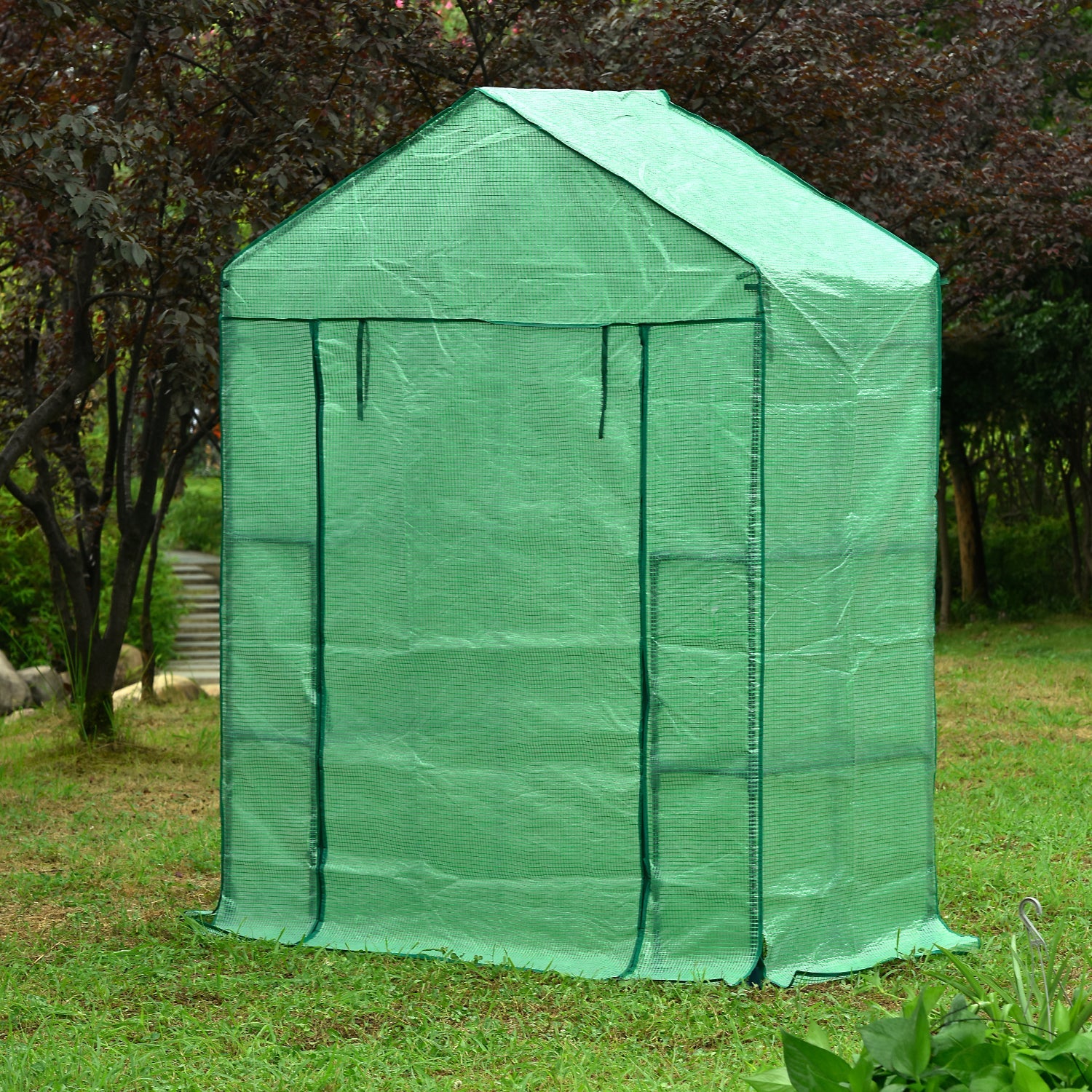 Genesis Greenhouse - Genesis™ 5X6X2.ft Portable Walk In Greenhouse With Heavy Duty Opaqua Cover