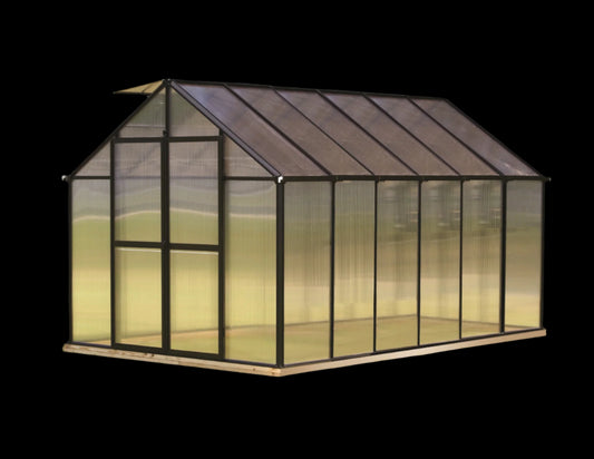 MONT™ 8x8x12.ft Black Greenhouse Premium Package