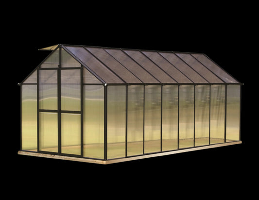 MONT™ 8x8x16.ft Black Greenhouse Premium Package