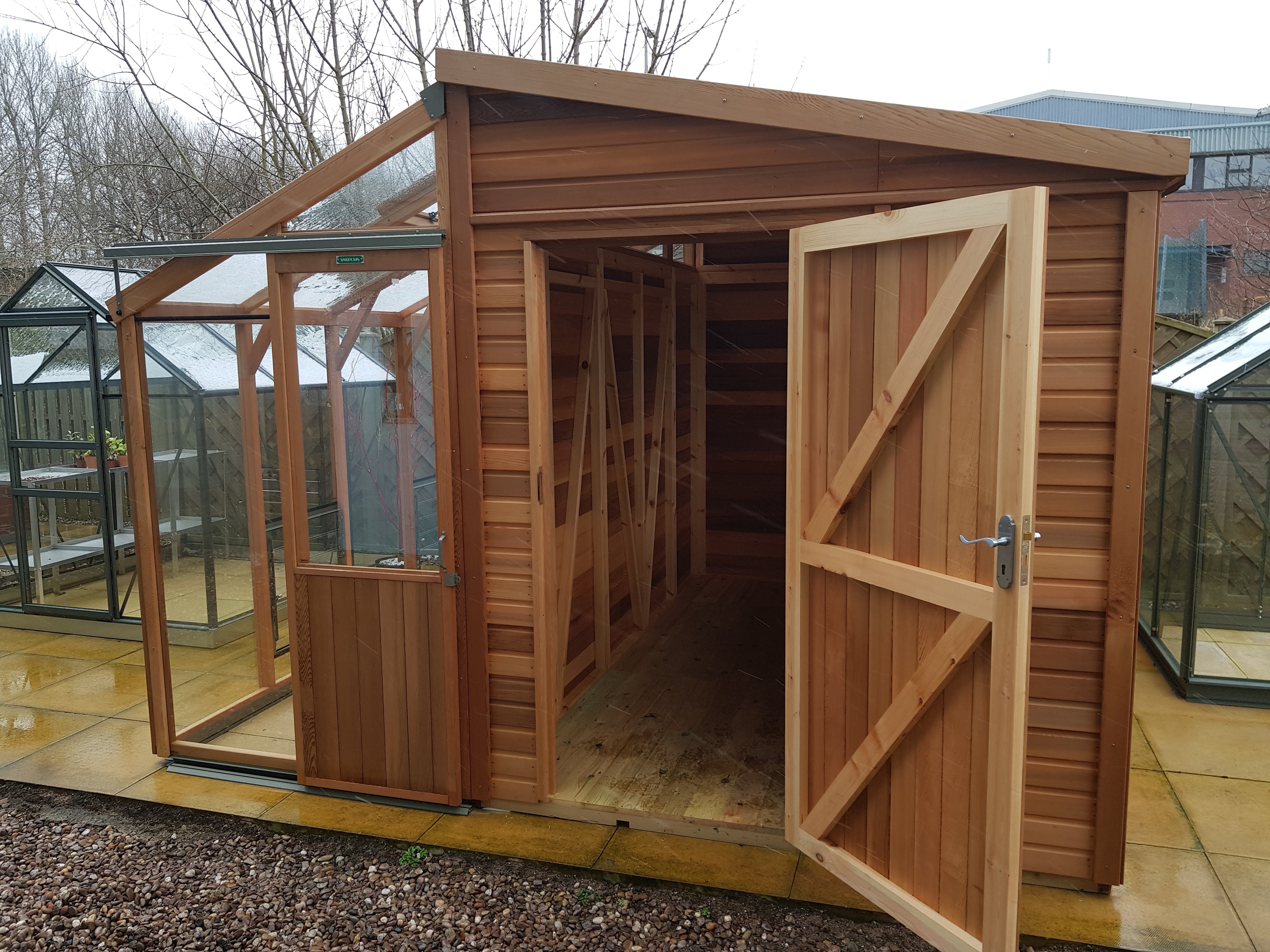 Fusion 11.ft Wide Shed Greenhouse Combo Kit