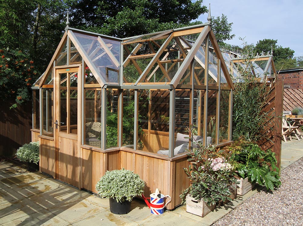 Durham 8.ft Wide T-Shape Wooden Orangerie