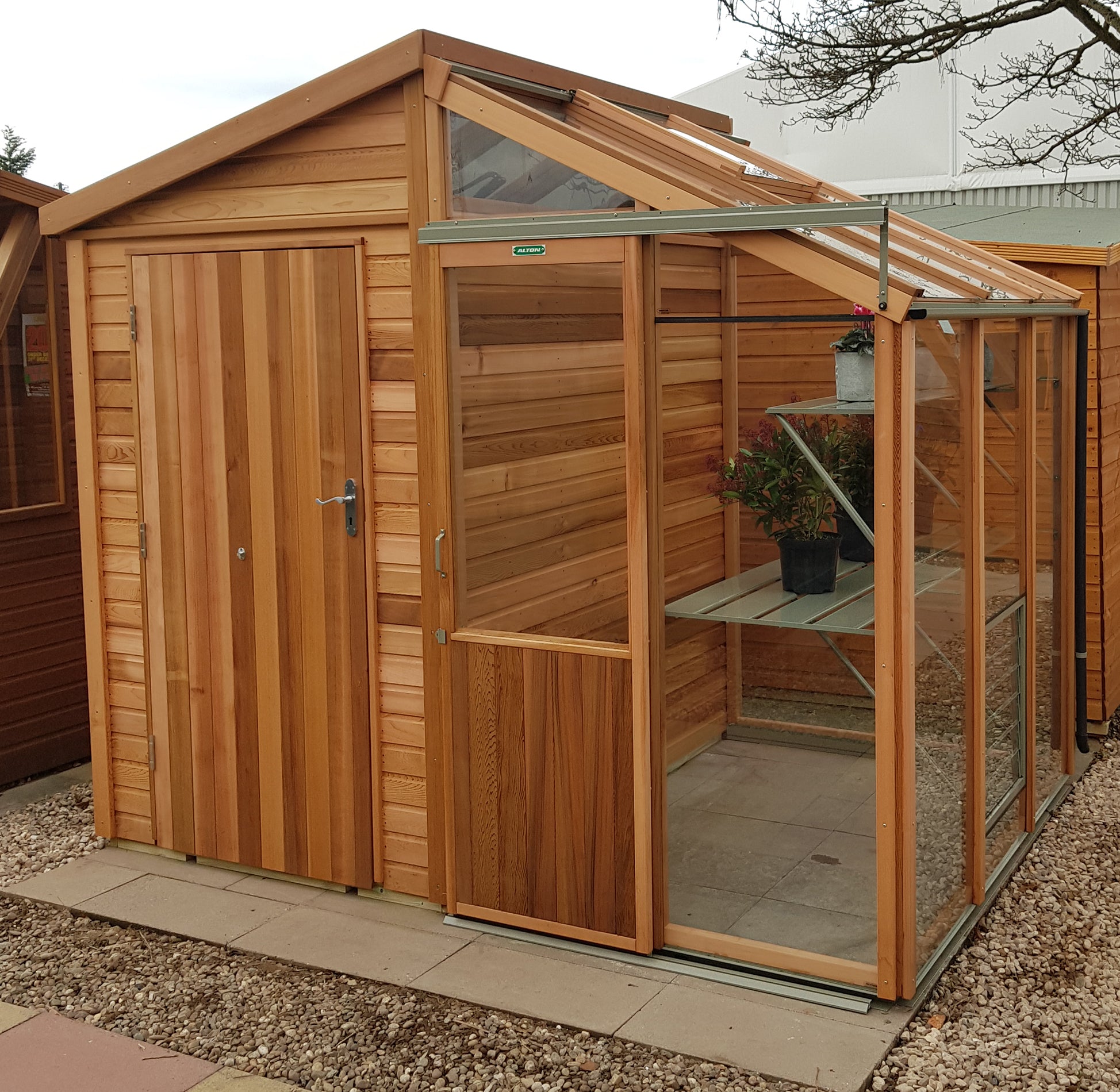 Fusion 11.ft Wide Hybrid Shed Greenhouse