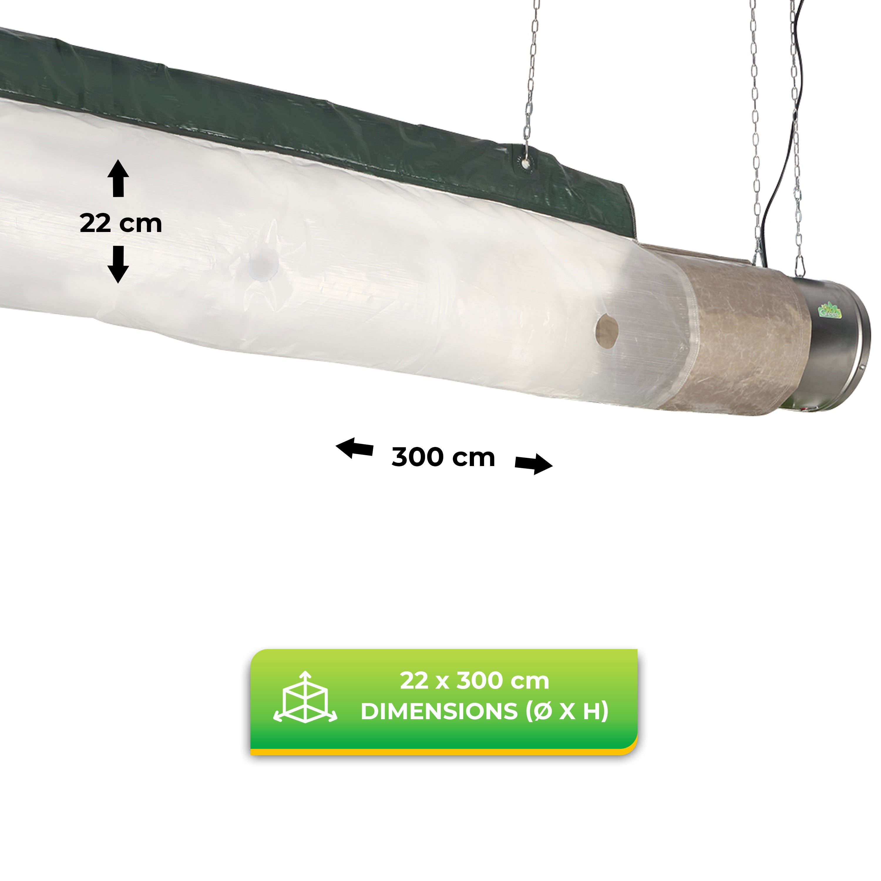 Air circulation tube for Phoenix heater 9.8 ft.