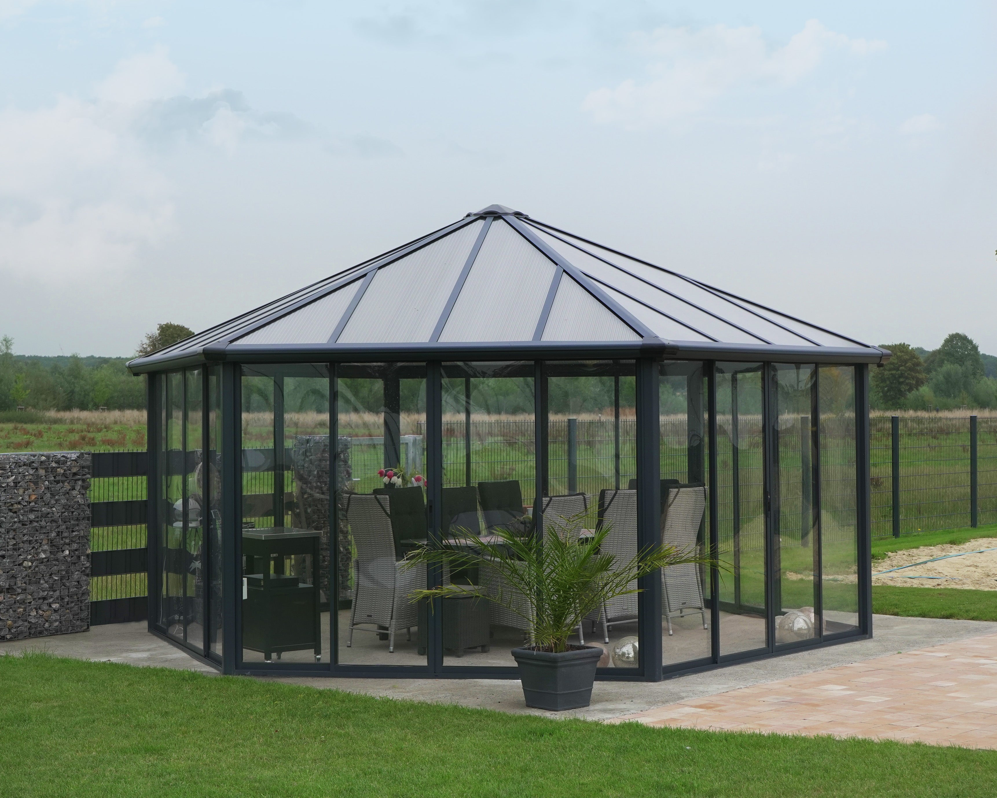 Garda 17'x10'x20' Enclosed Pavilion