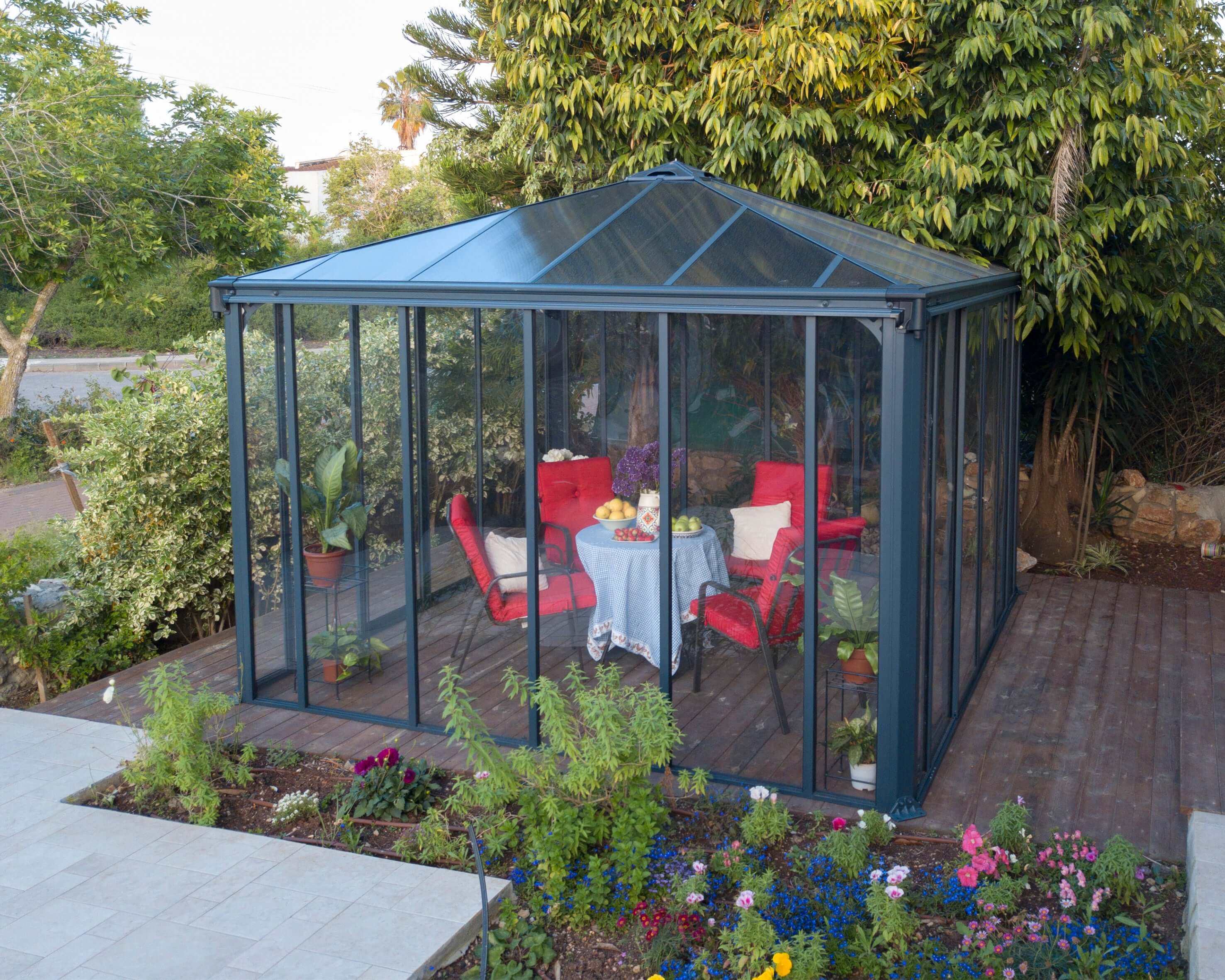 Ledro 12'x9'x12' Enclosed Gazebo/Garden Office