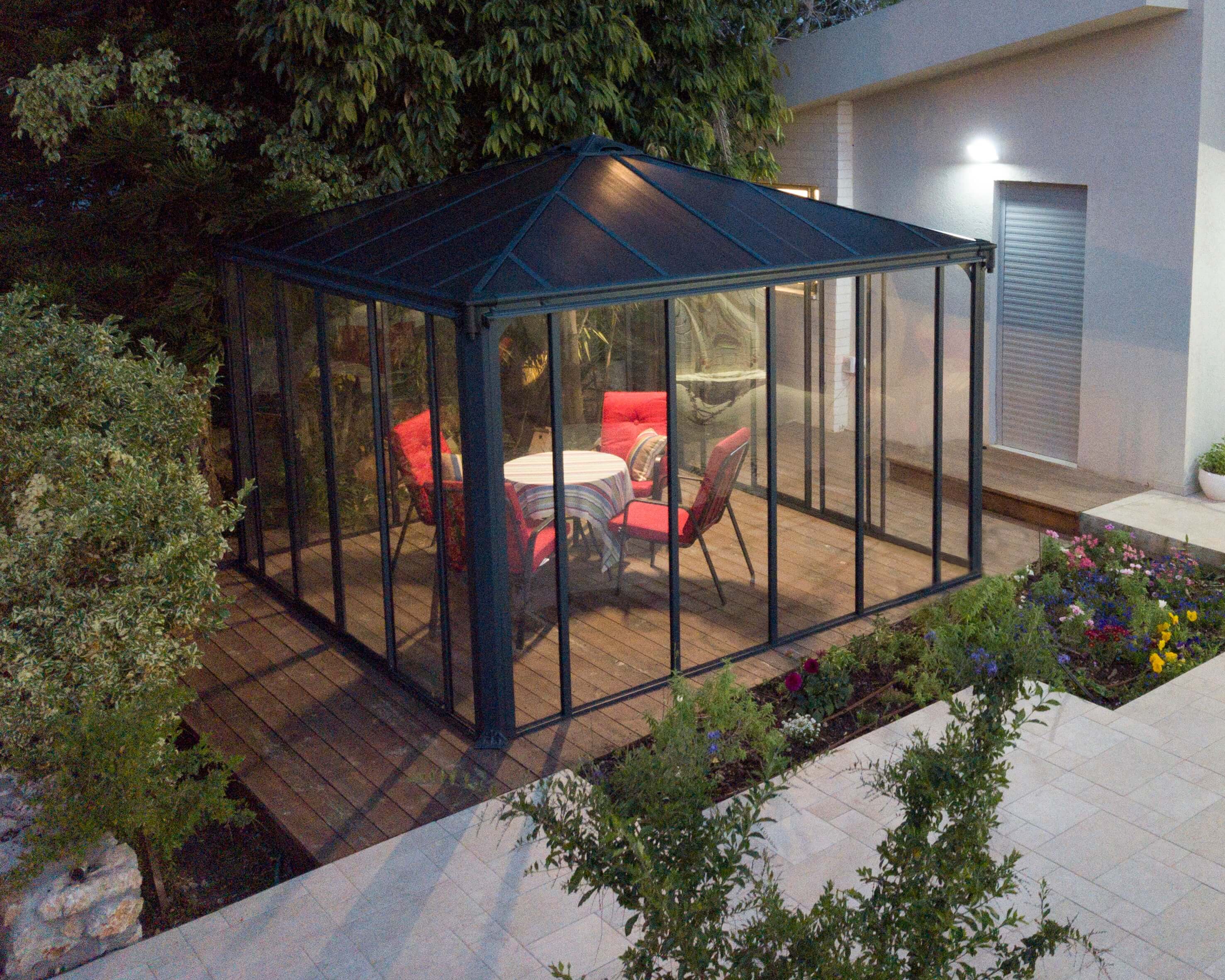 Ledro 12'x9'x12' Enclosed Gazebo/Garden Office