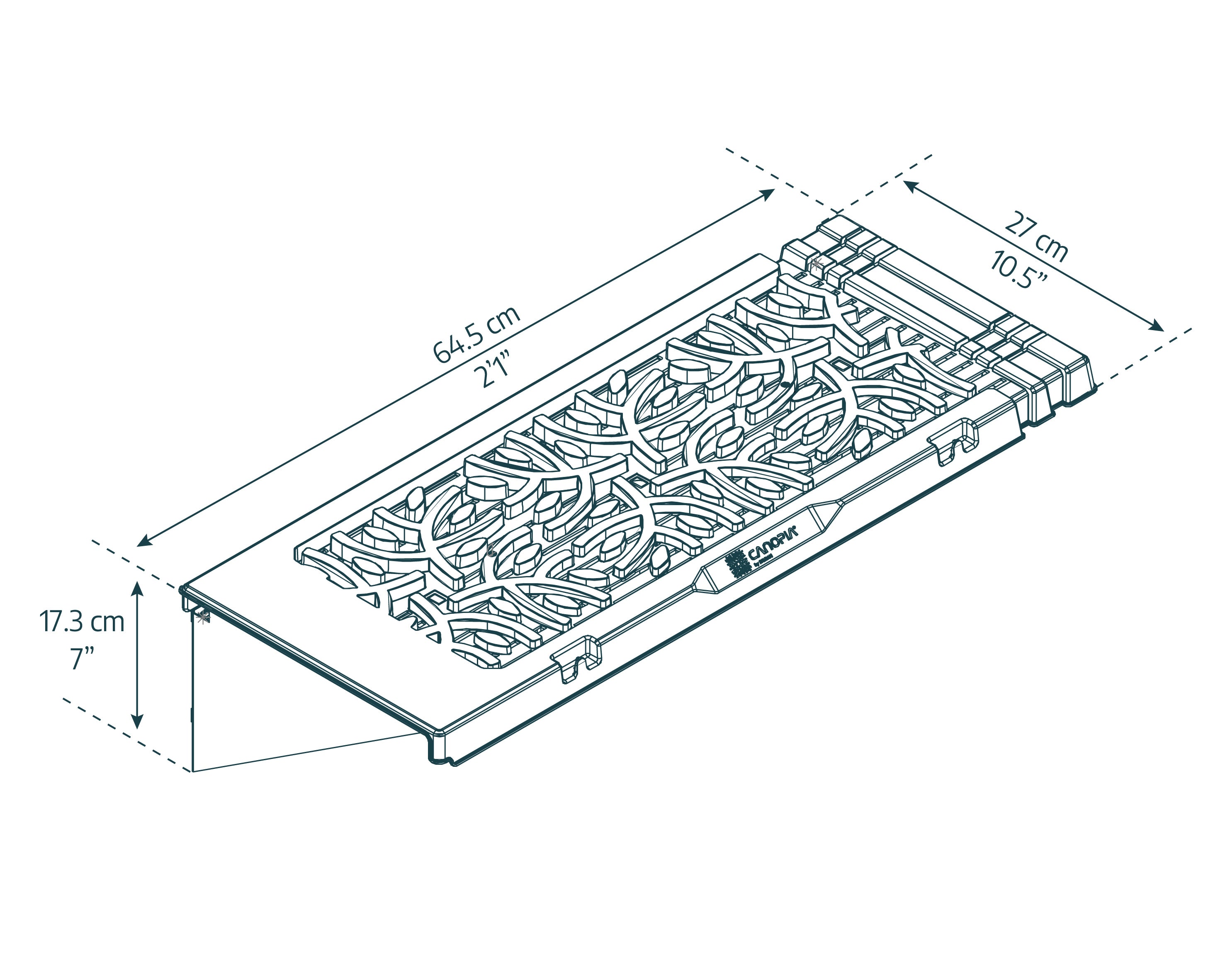 Signature Leaves Shelf Kit for Canopia Greenhouses (2PK)