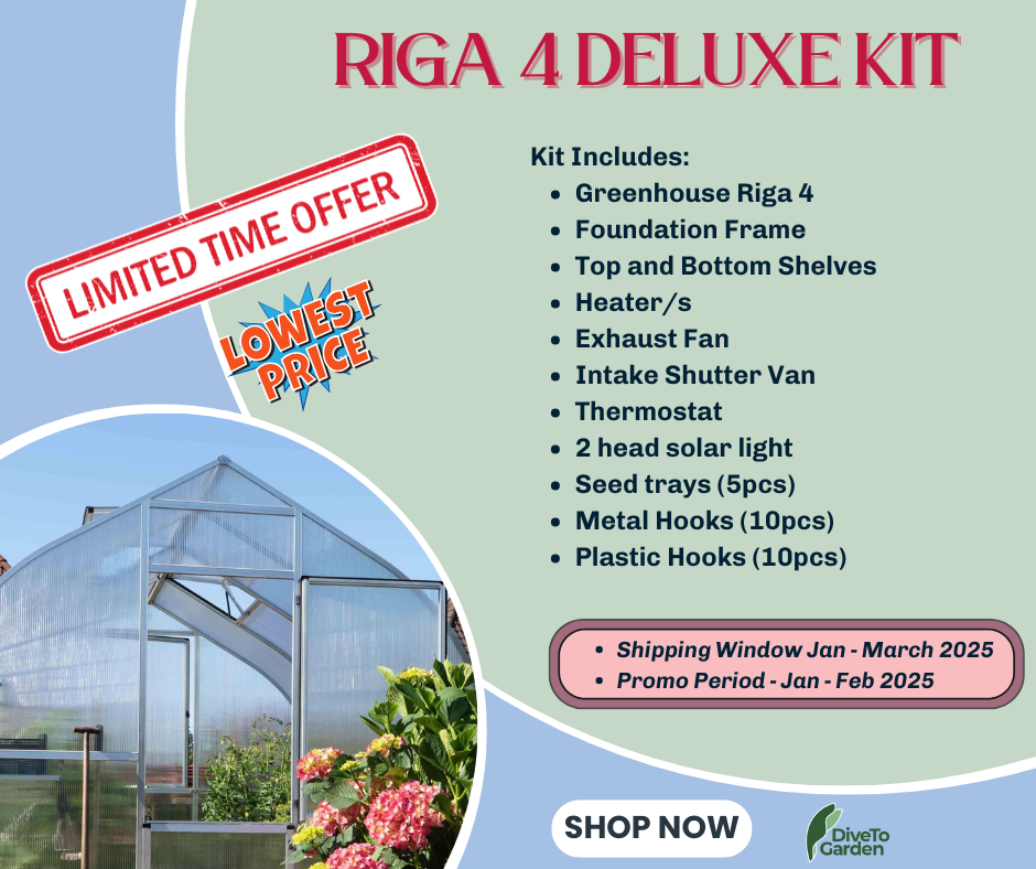 RIGA 4™ 10X7X14.ft Greenhouse