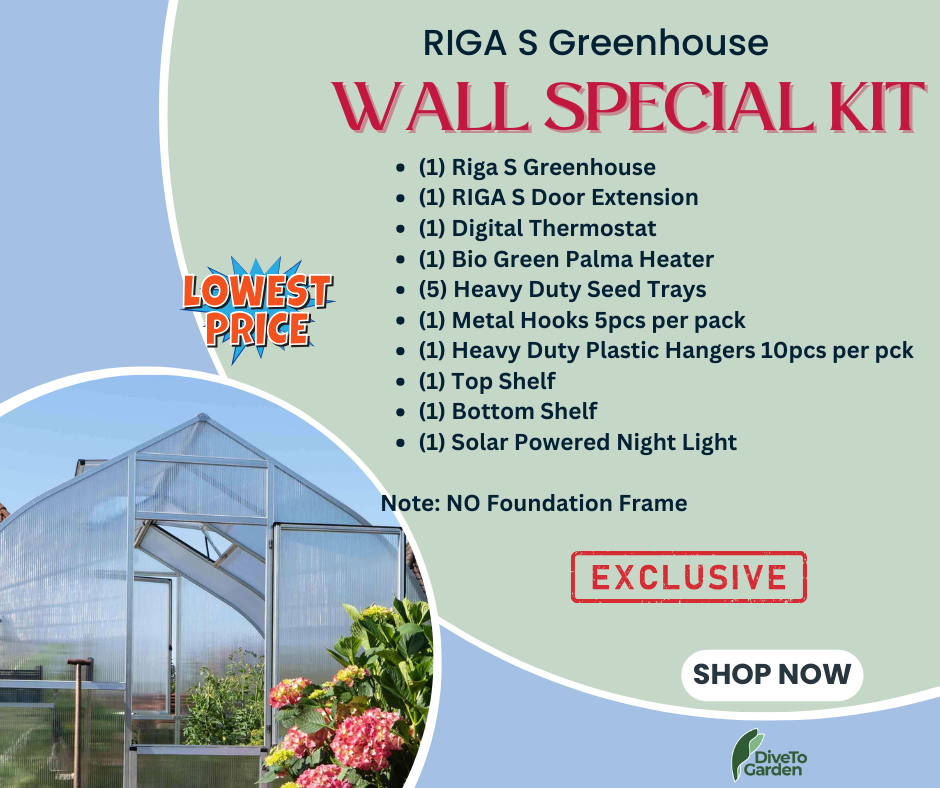 RIGA 3S™ 7X7X10.ft Greenhouse