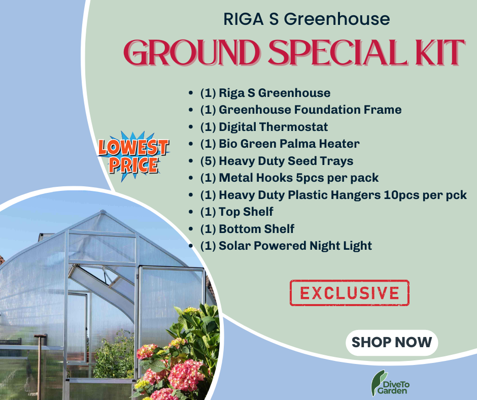 RIGA 3S™ 7X7X10.ft Greenhouse