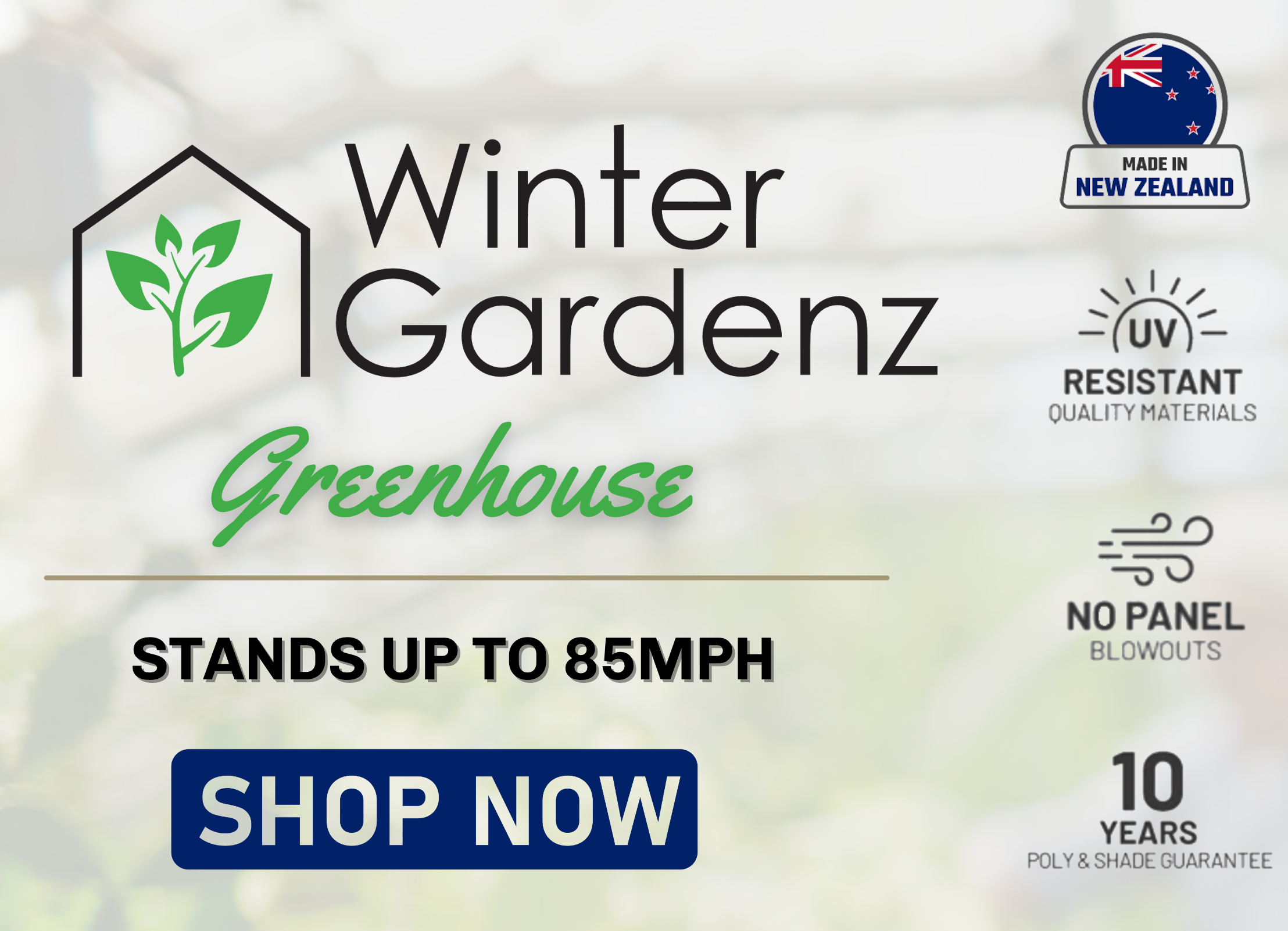 Winter Gardenz™ 10x8x12 Heavy Duty Greenhouse