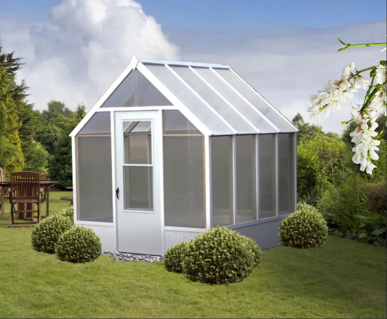 EZGreen™ 8X12.ft Amish Greenhouse by Amish Country – Dive To Garden