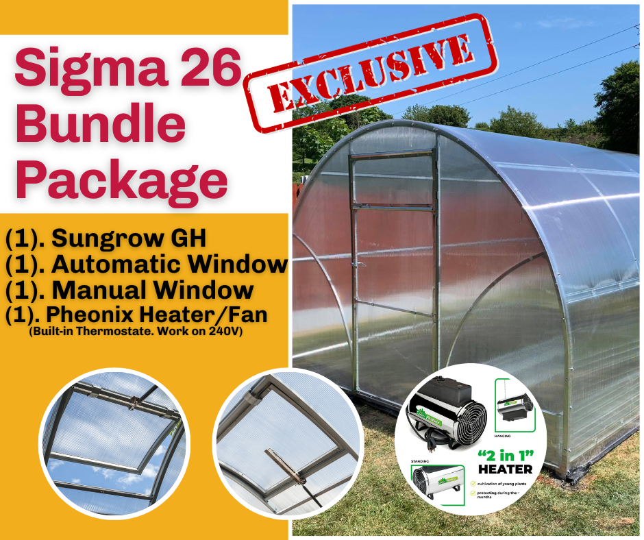 Sigma 26™ 10x7x26.ft. Greenhouse