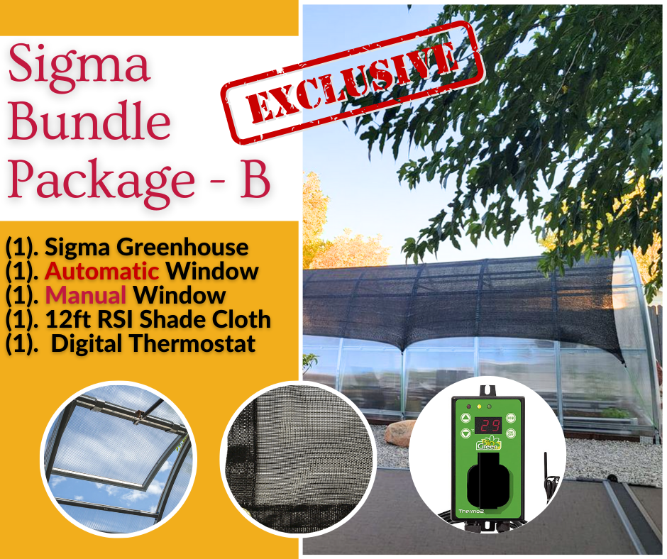 Sigma 20™ 10x7x20.ft Backyard Greenhouse Kit