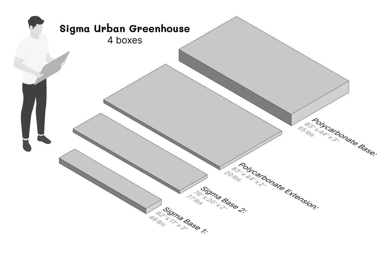 Sigma Urban™ 10x7x13.ft Greenhouse