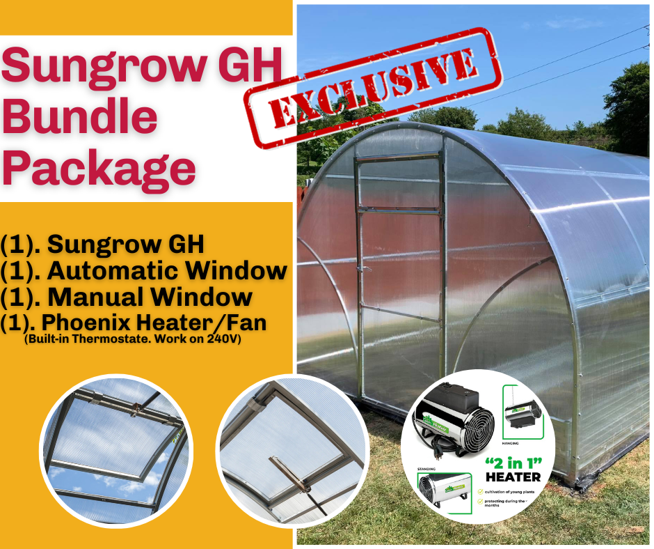 Sungrow Compact™ 10x8x6ft. Greenhouse