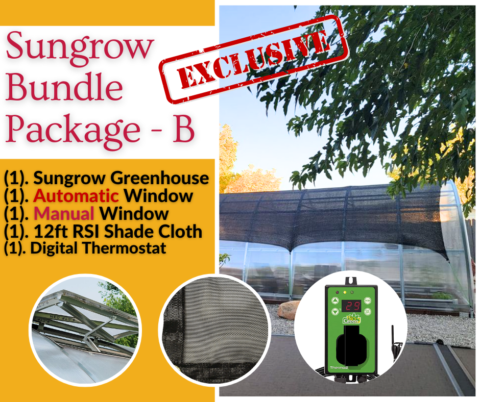 Sungrow Urban™ 10x8x13.ft Greenhouse