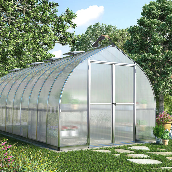 Bella Greenhouse - Bella™ 8x8x20.ft Twin Wall Greenhouse