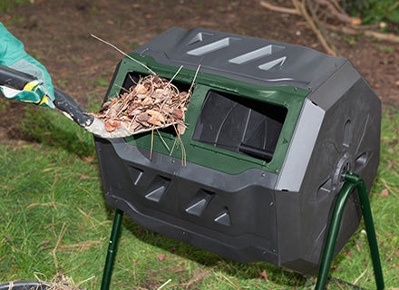 Composter - Exaco Mr. Spin® Dual Compartment Compost Tumbler