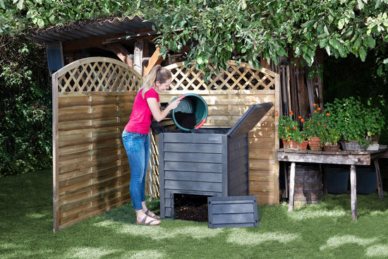 Composter - Thermo Wood™ Compost Bin With Soil Fence