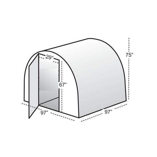 Early Bloomer Greenhouse - Early Bloomer™  8x6x8.ft Heat Efficient Greenhouse