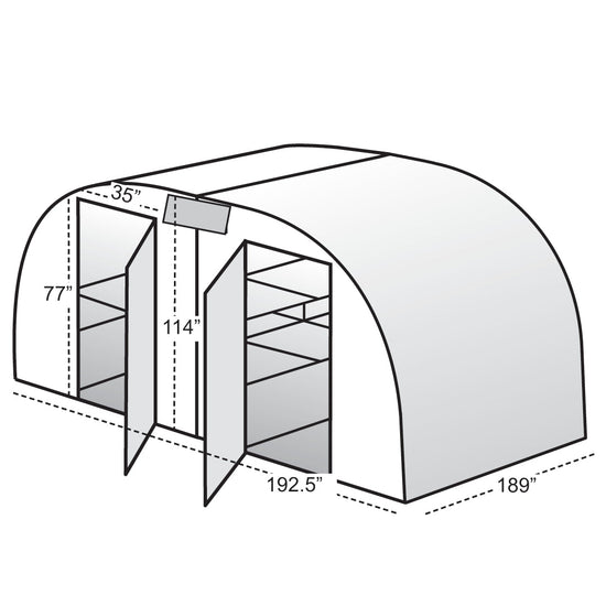 Educational Greenhouse - Conservatory™ 16x10x16.ft Educational  Greenhouse