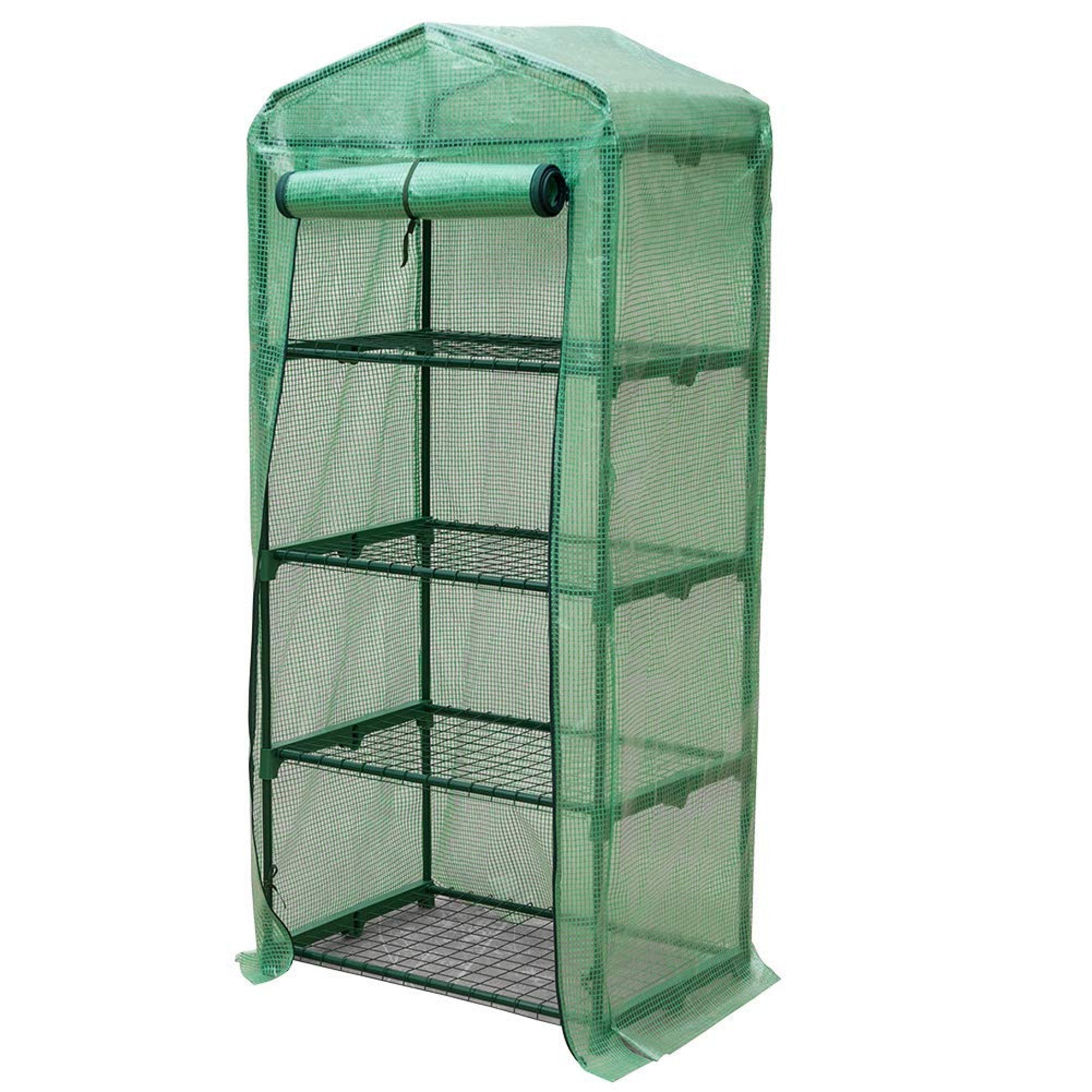 Genesis Greenhouse - Genesis™ 4 Tier 3X6X2.ft Portable Rolling Greenhouse With Cover