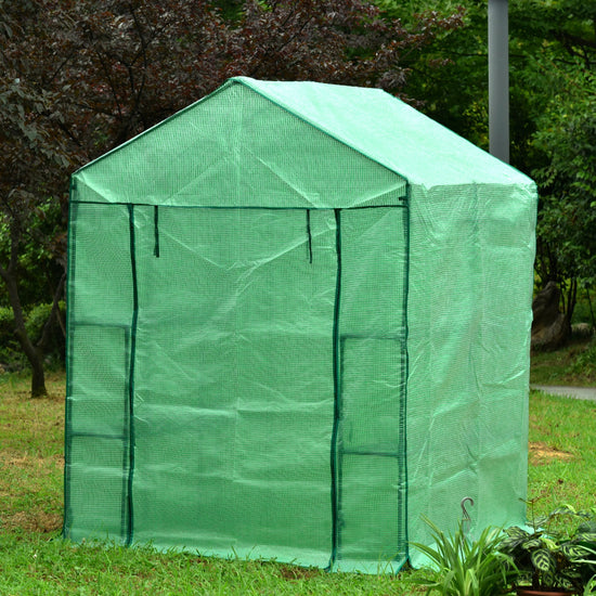 Genesis Greenhouse - Genesis™ 5X6X4.ft Portable Walk In Greenhouse  With Heavy Duty Opaqua Cover