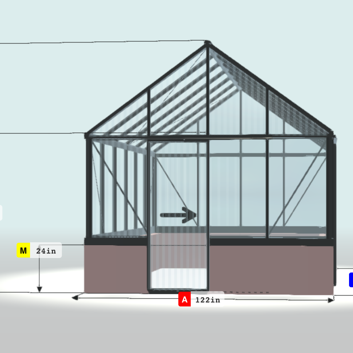 Greenhouse Accessories - Victorian™ Greenhouse Drop-Door Kit