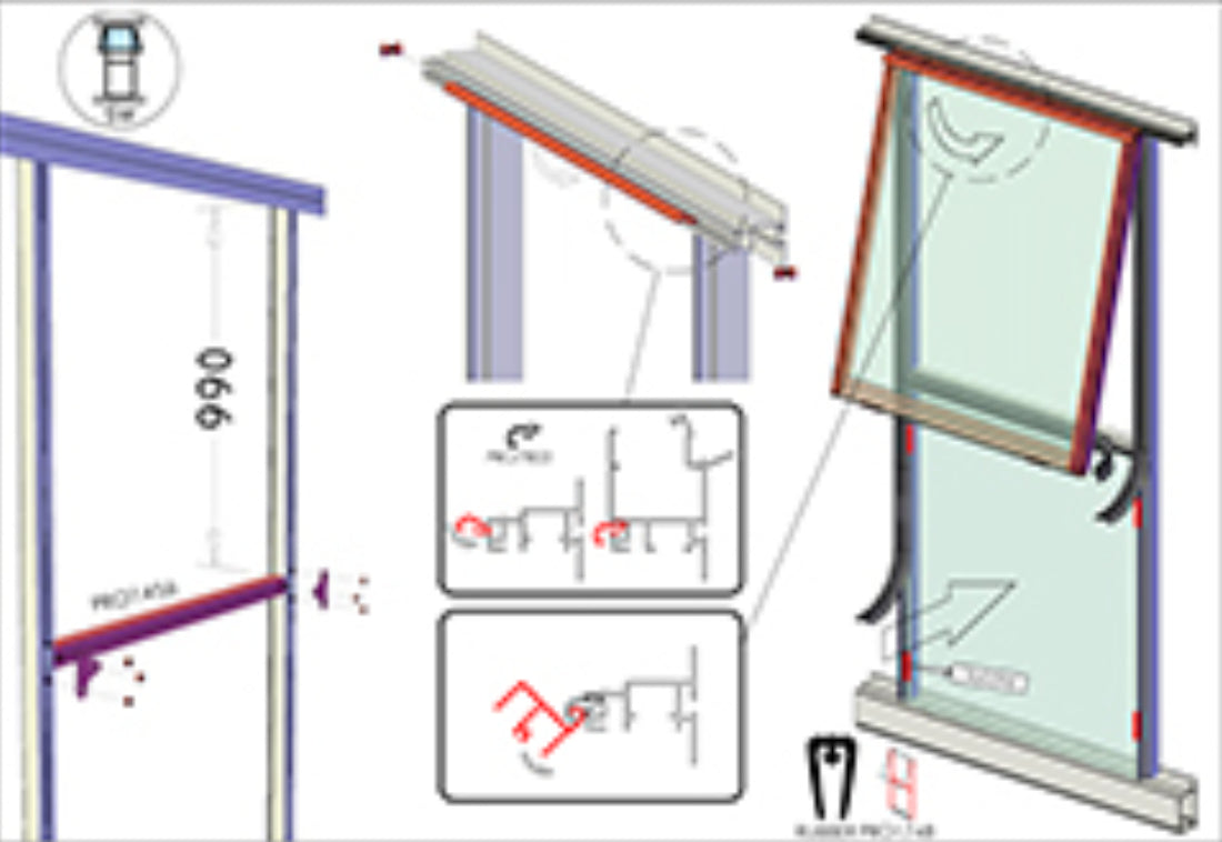 Greenhouse Accessories - Victorian™ Greenhouse Push Open Side Window/Fly Screen