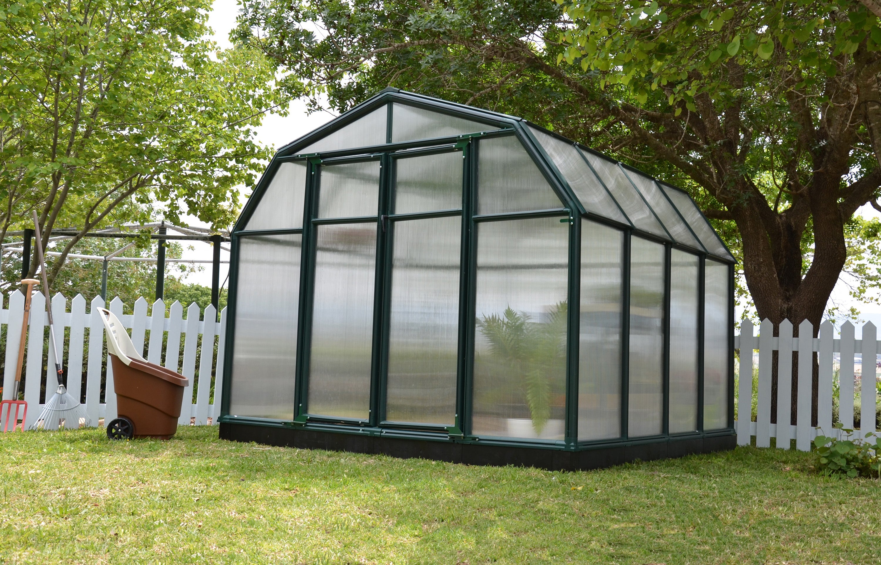 Hobby Gardener Greenhouse - Hobby Gardener 2™  Resin 8x6x8.ft Greenhouse