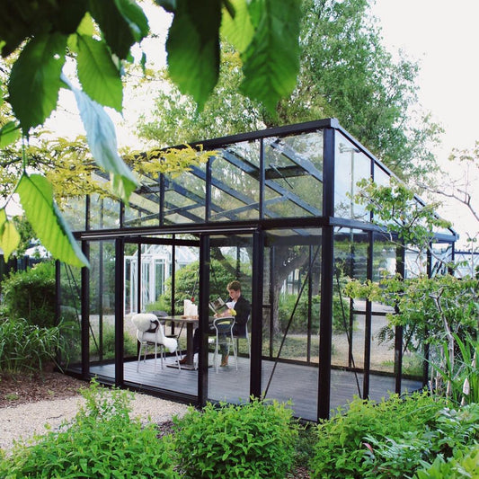 Modern Victorian Greenhouse - Modern™ Victorian 10X9X15.ft M34 Sloping Roof Greenhouse