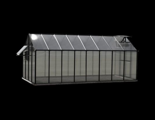 MONT™ 8x8x16.ft Black Frame Greenhouse Mojave Edition