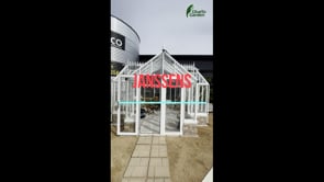 EOS-T™ 13X10X13.ft Special Narrow Glass Greenhouse