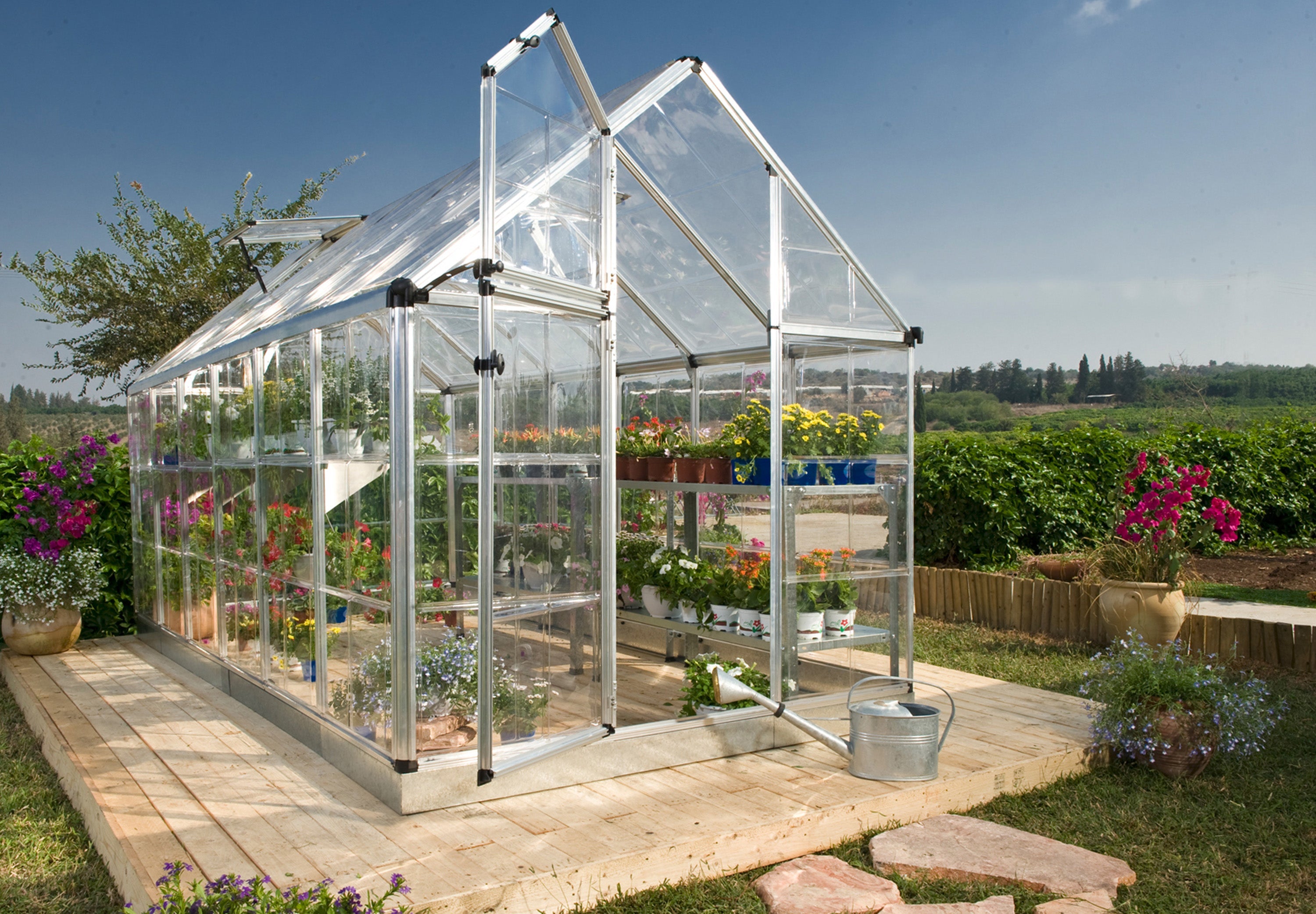 Snap&Grow 6 Greenhouse - Snap&Grow™ 6x7x16.ft Clear Wall Greenhouse