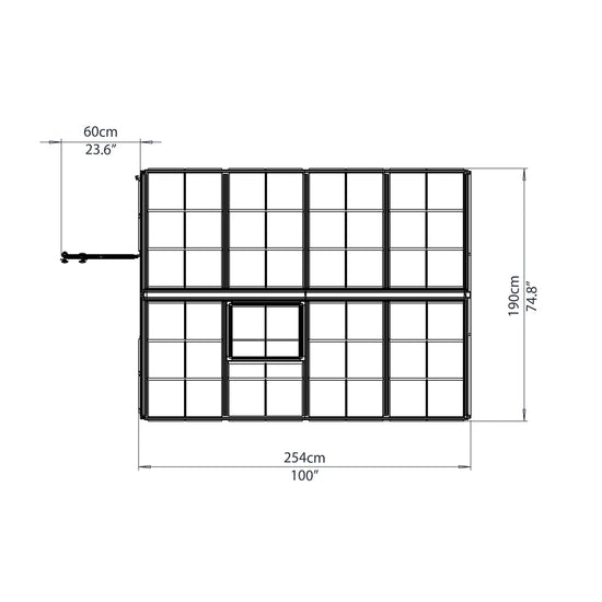 Snap&Grow 6 Greenhouse - Snap&Grow™ 6x7x8.ft Clear Wall Greenhouse