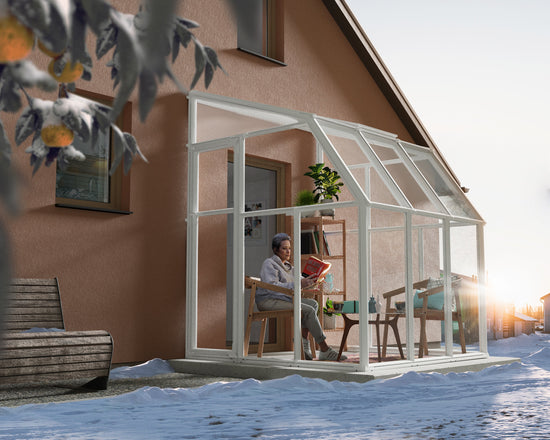 Sun Room 6 Greenhouse - Sun Room 2™ 6x6x6.ft Lean-to Solarium Kit