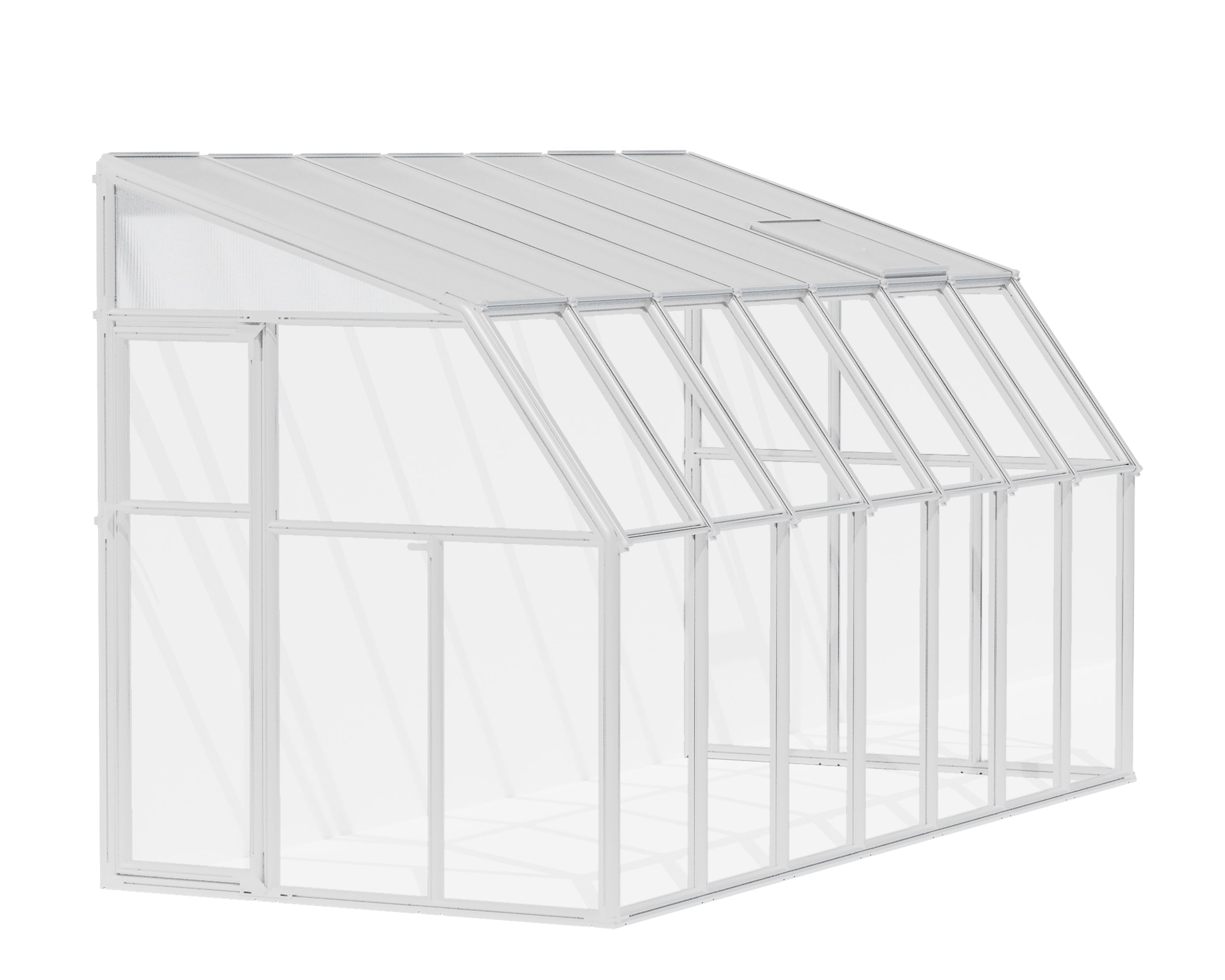 Sun Room 6 Greenhouse - Sun Room 2™ 6x8x14.ft Lean-to Solarium Kit