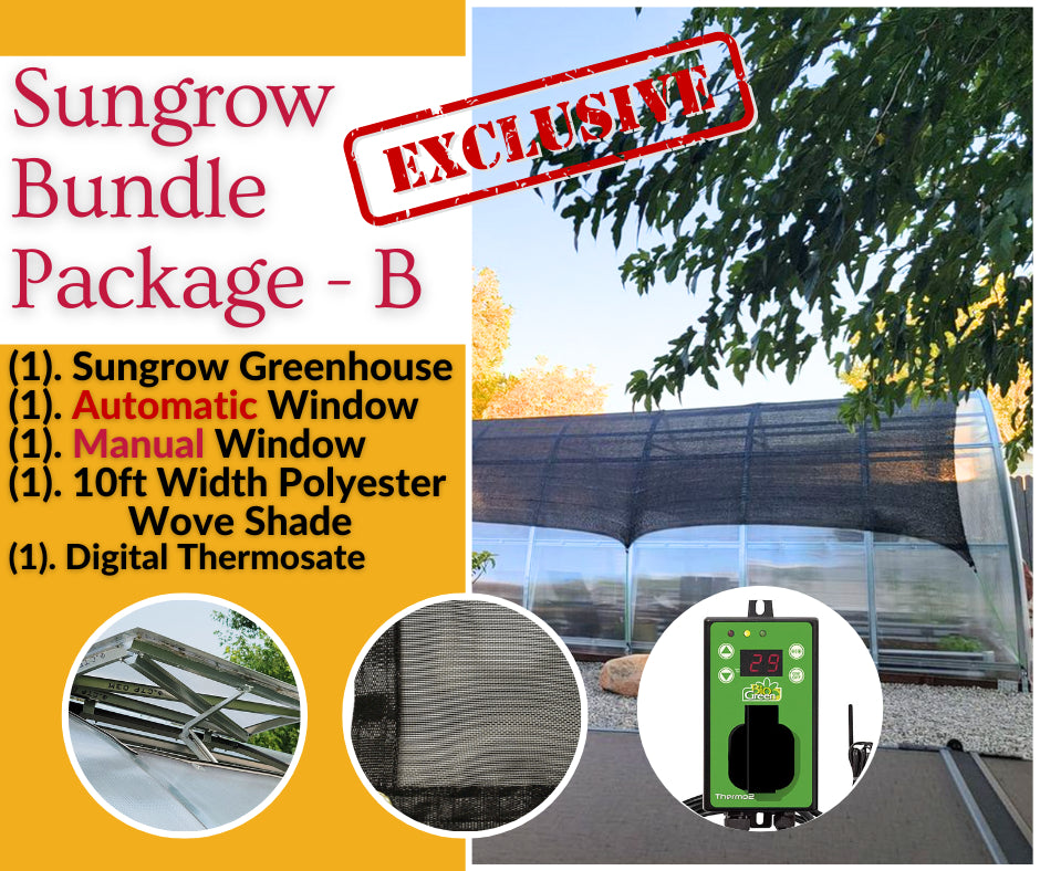 Sungrow Greenhouse - Sungrow Urban™ 10x8x13.ft Greenhouse