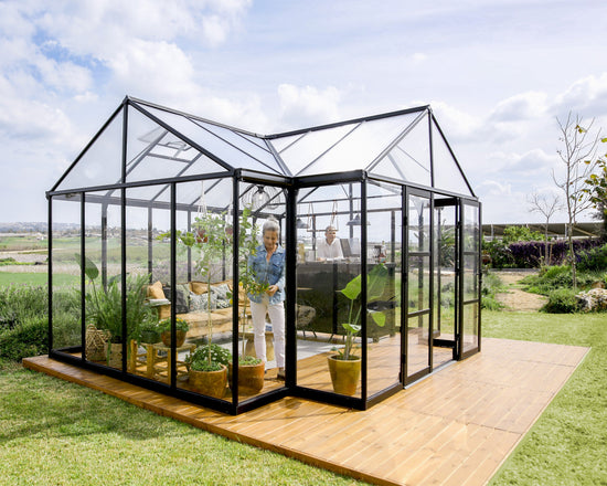 Triomphe Greenhouse - Triomphe™ 12x9x15.ft T-Shape Enclosed Gazebo