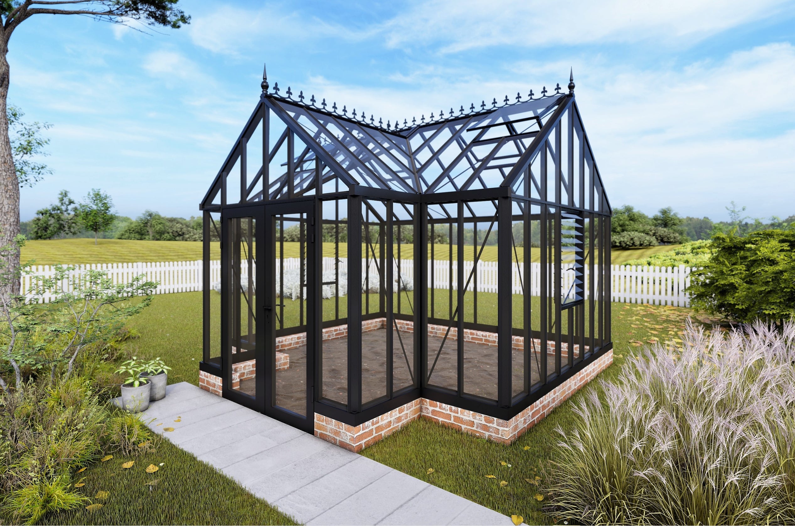 Victorian T-Shape - EOS™ 13X10X13.ft T-Shaped Garden Room Wall Edition