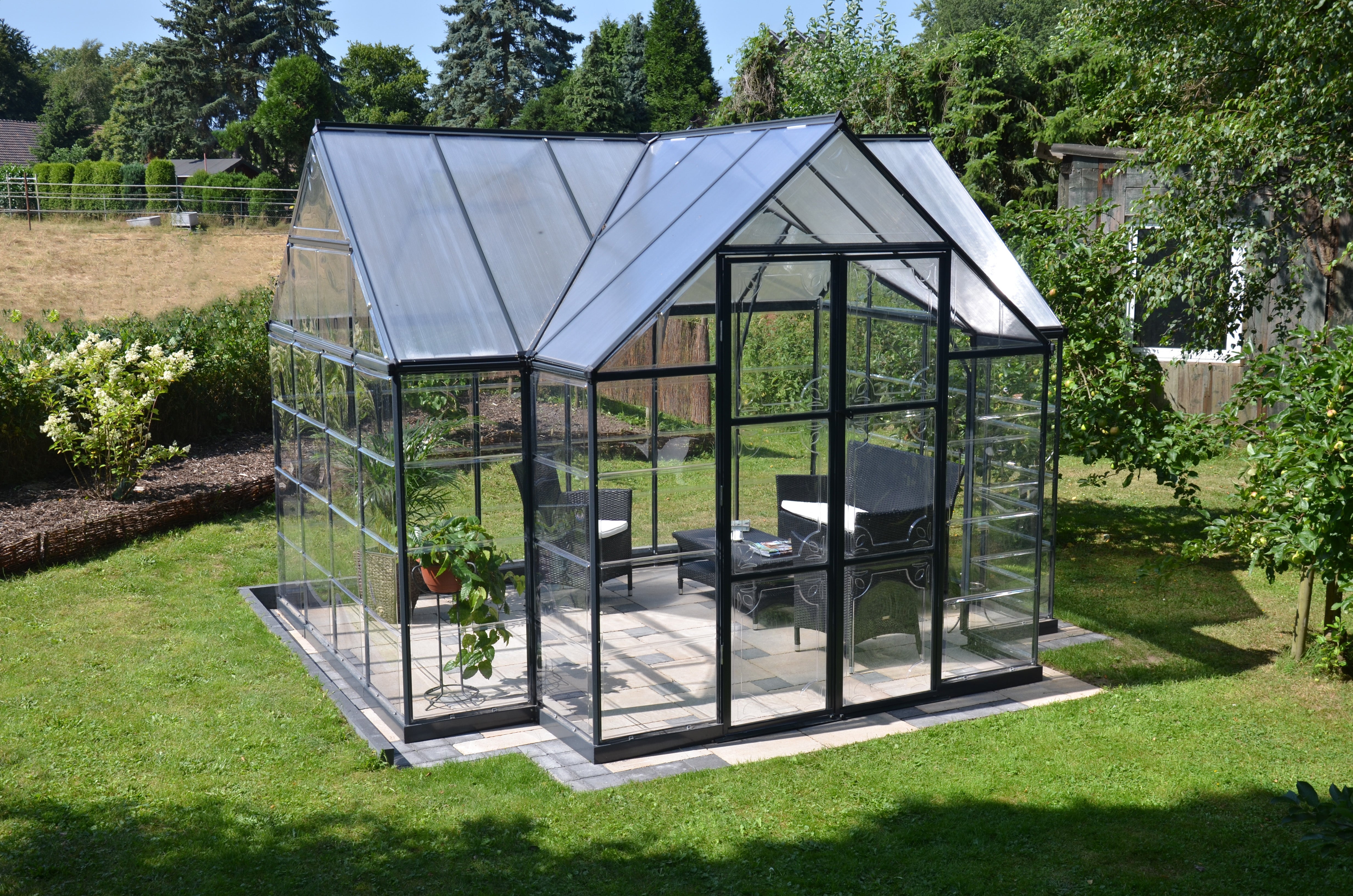 Victory Oeangery T-Shape Greenhouse - Victory Orangery™ 12x9x10.ft Greenhouse