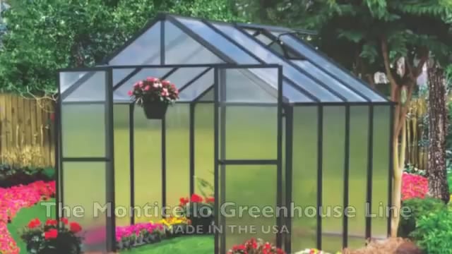 MONT™ 8x8x20 Black Frame Greenhouse