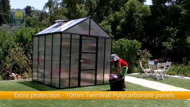 Glory™ 8x8x16.ft Twin Wall Greenhouse
