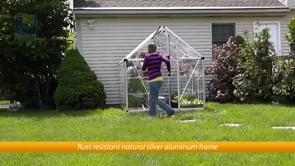 Snap&Grow™ 6x7x12.ft Clear Wall Greenhouse