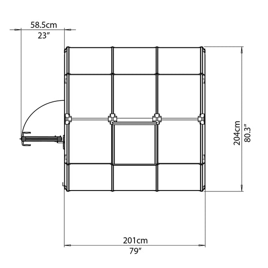 EcoGrow 2™ 6x6x6.ft Twin-Wall Greenhouse - Dive To Garden