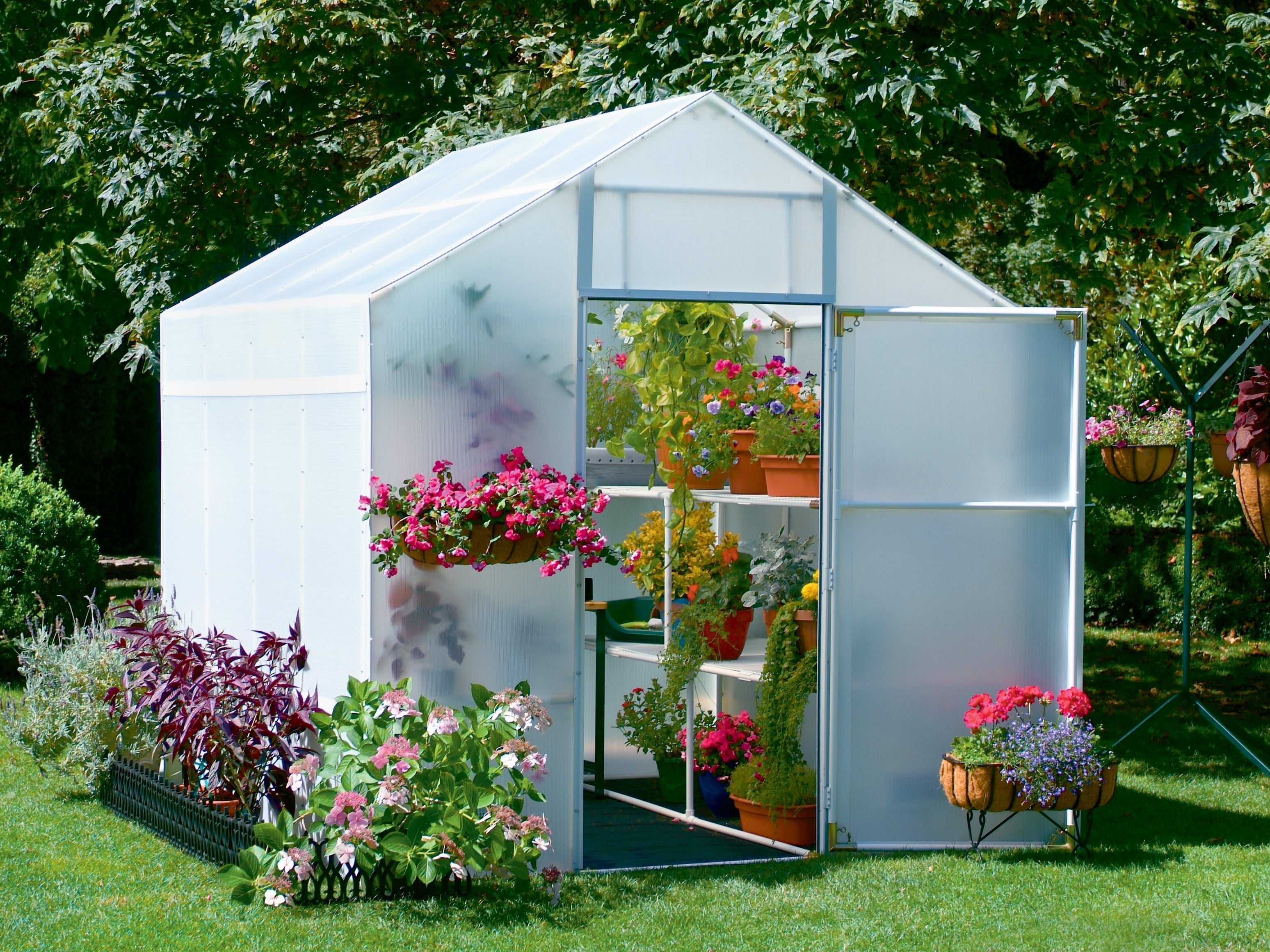 Garden Master™ 8x8x12.ft Heat Efficient Greenhouse - Dive To Garden