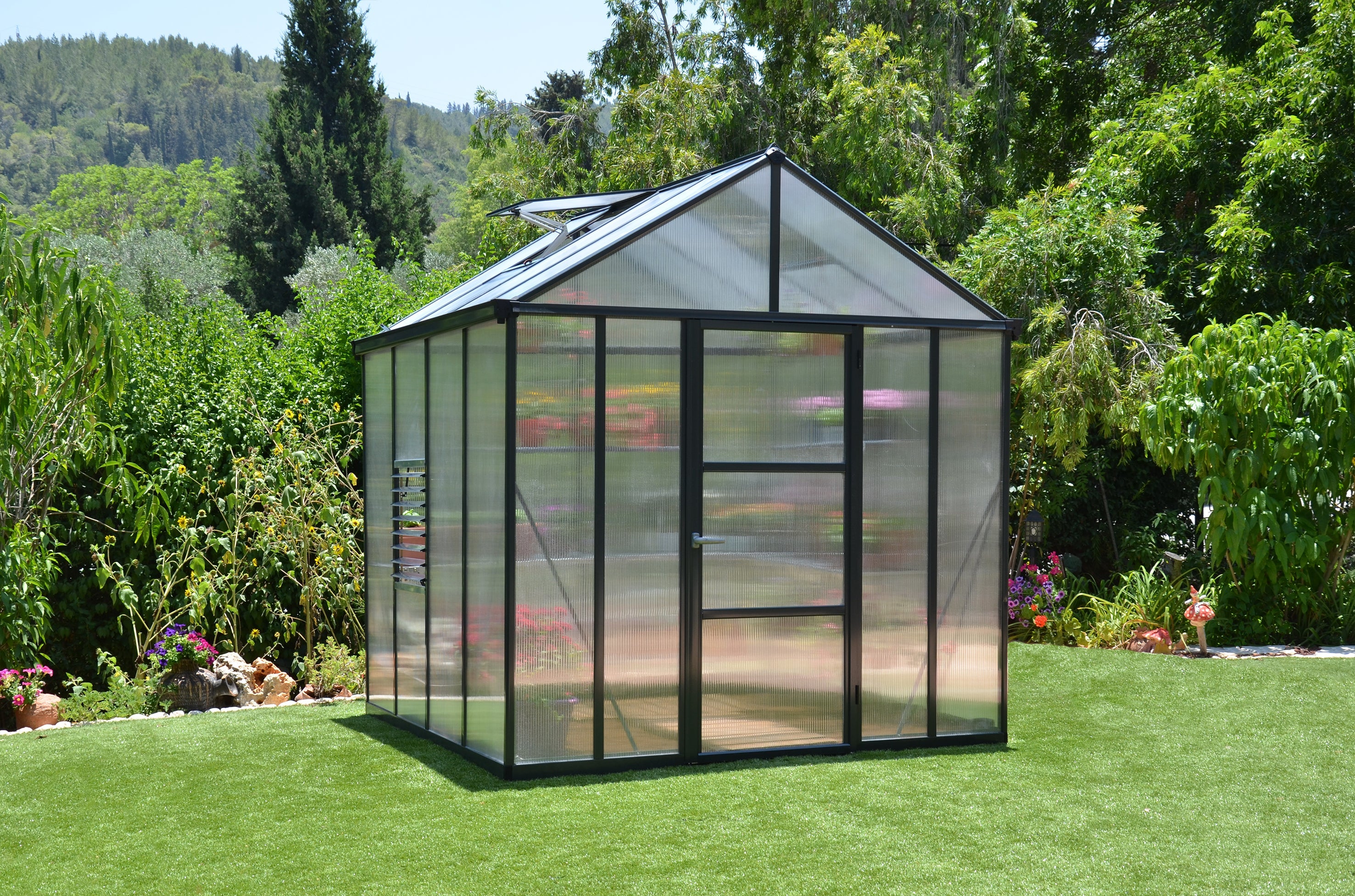 Glory™ 8x8x8.ft Twin Wall Greenhouse - Dive To Garden