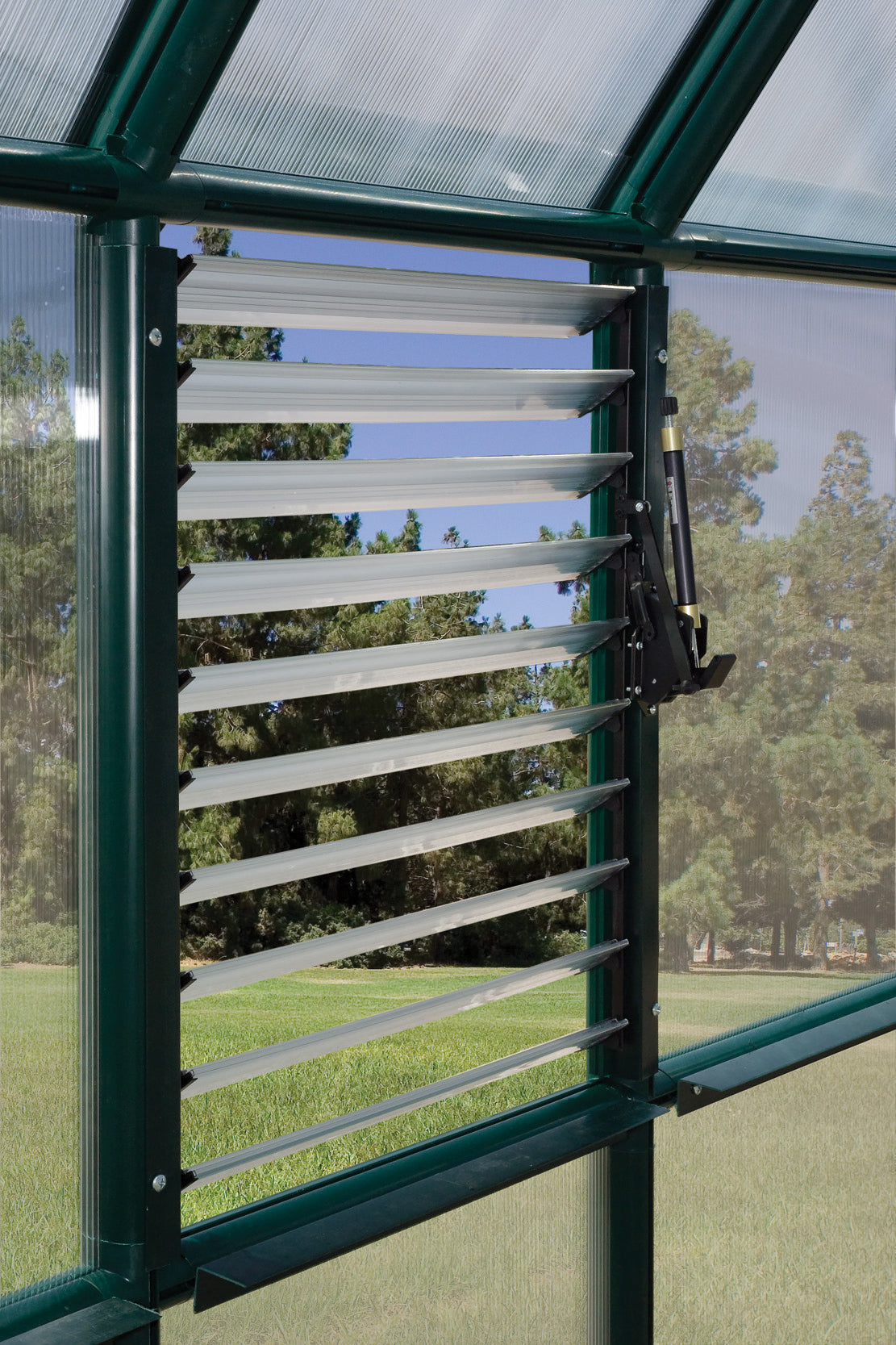 Automatic Louver Window Opener for Palram-Canopia Greenhouses - Dive To Garden