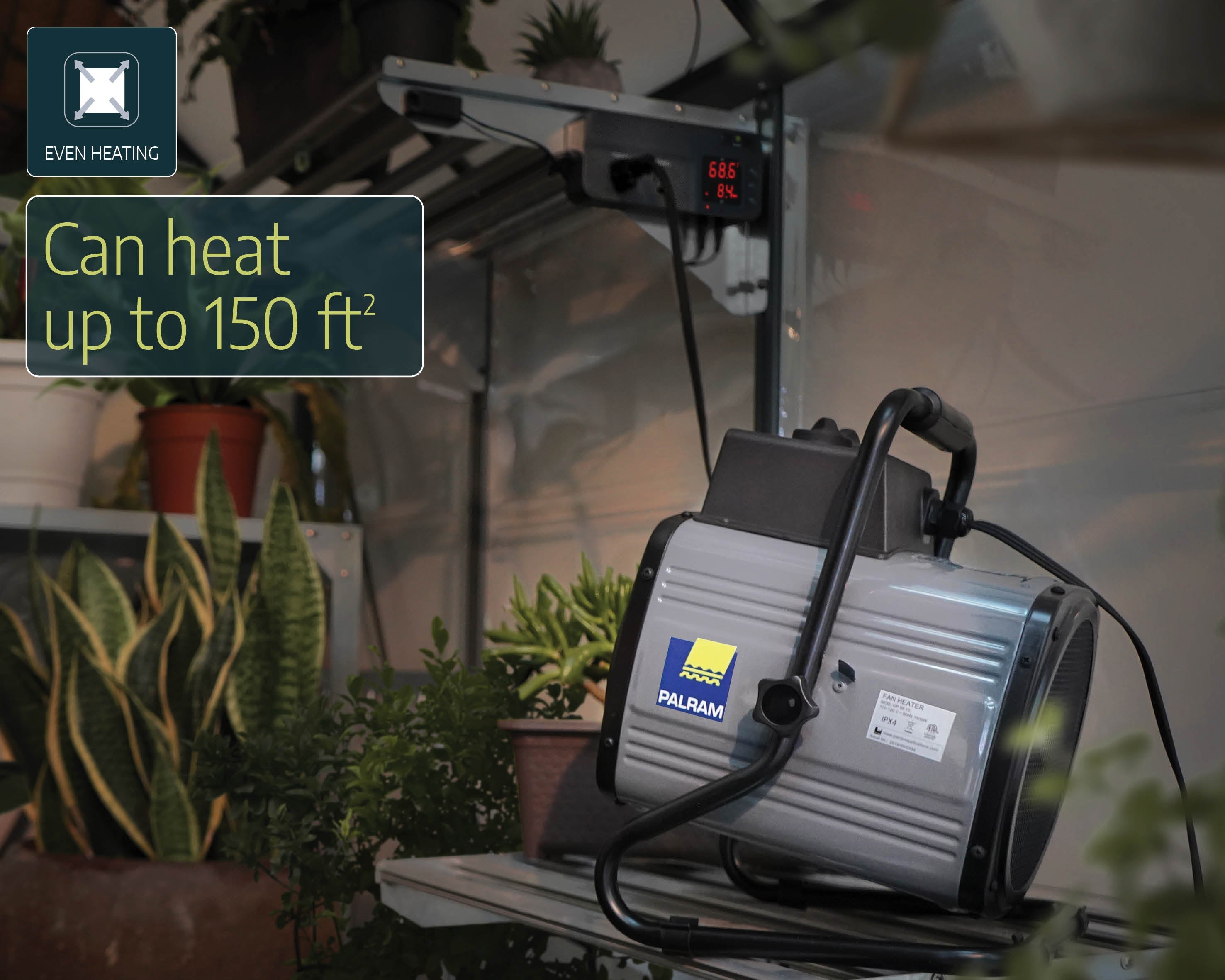 Palram-Canopia® Greenhouse Heater - Dive To Garden